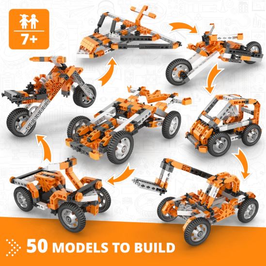 Engino - Creative Builder: 50 Models Motorized Set (Multimodel Set)